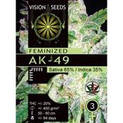 AK-49 Feminized Vision Seeds - 3 Seeds